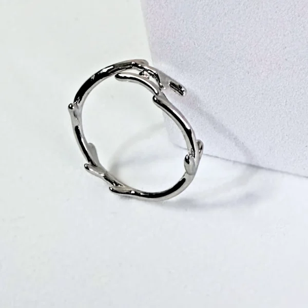 Silver Antlers Ring - Image 3