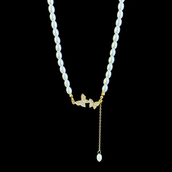 Pearl Butterfly Necklace
