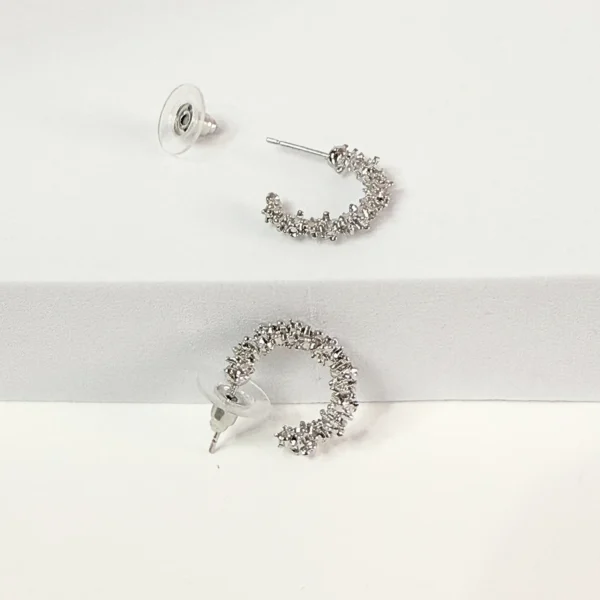 Sparkly Hoop Earrings - Image 2