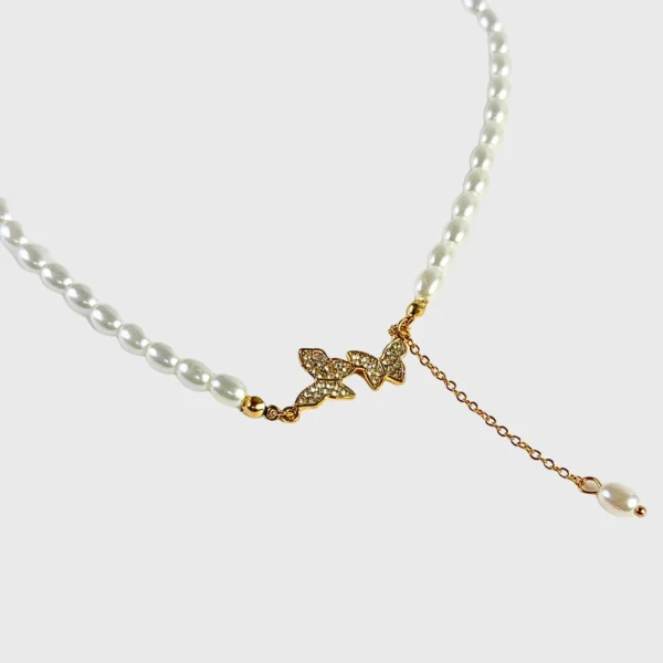 Pearl Butterfly Necklace - Image 5